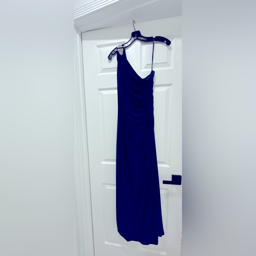 Beautiful blue one shoulder dress - 14